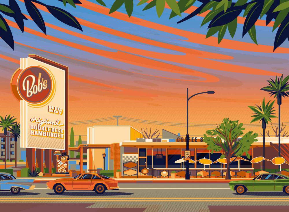 500 Teile Ravensburger Puzzle Amerikanisches Diner 12001917