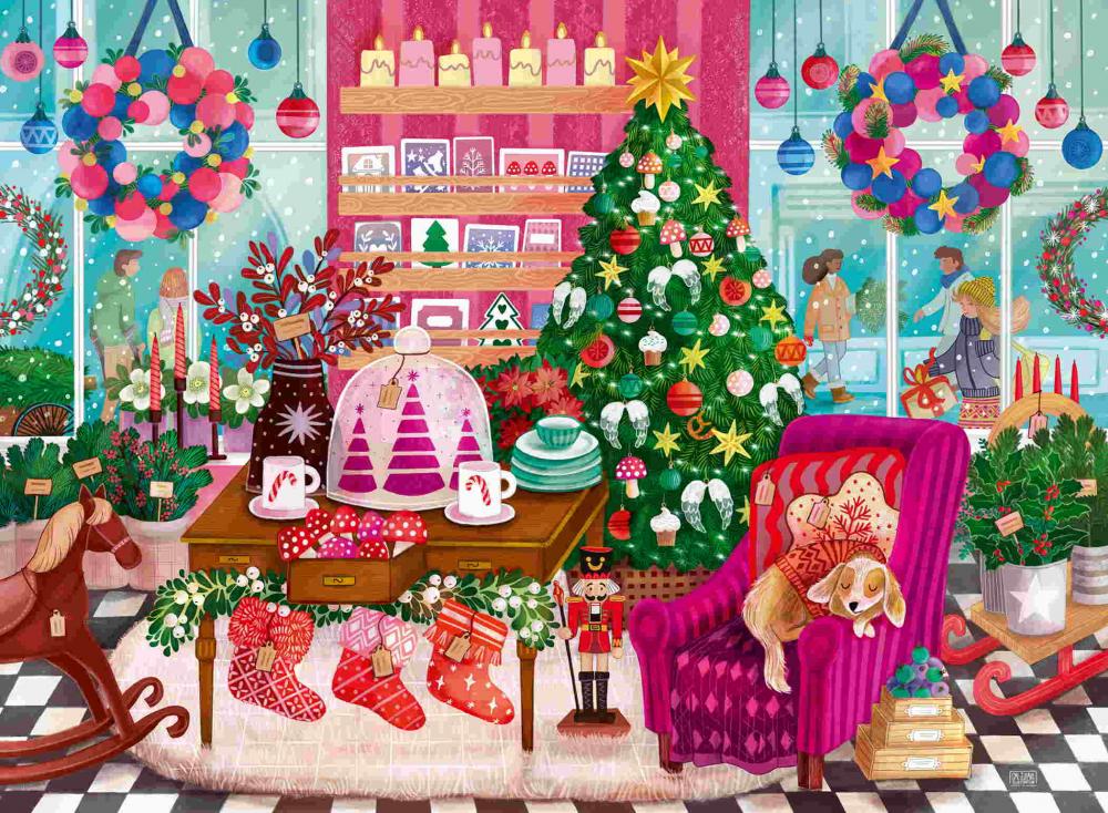 500 Teile Ravensburger Puzzle Die Weihnachtsboutique 12001933