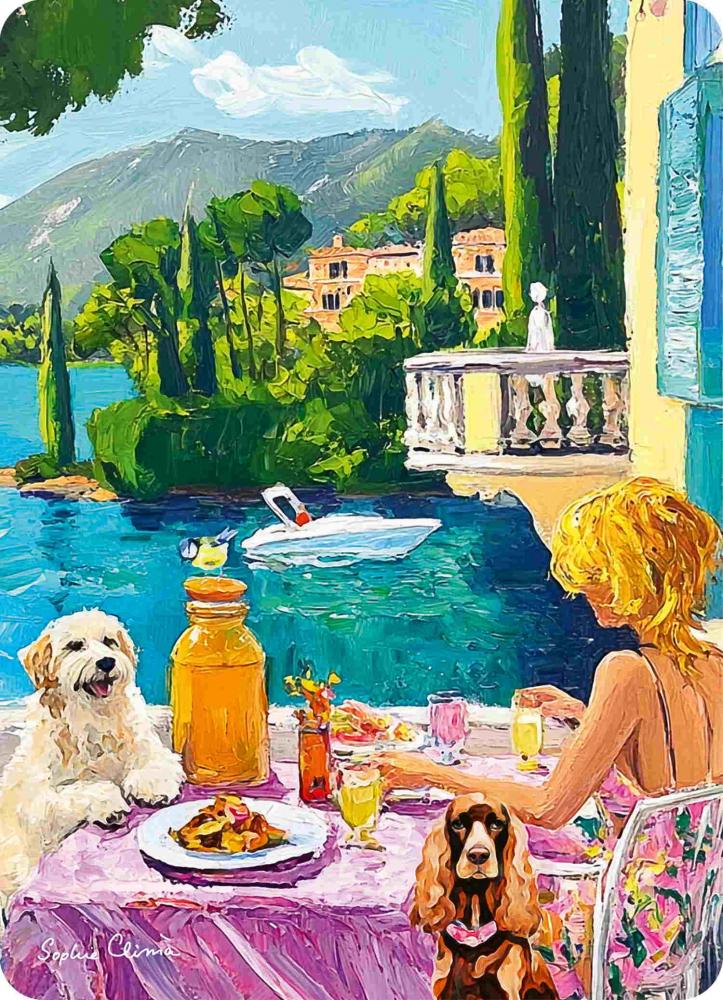3 x 100 Teile Ravensburger Puzzle mit Staffelei Mit Hund auf Reisen 12002049