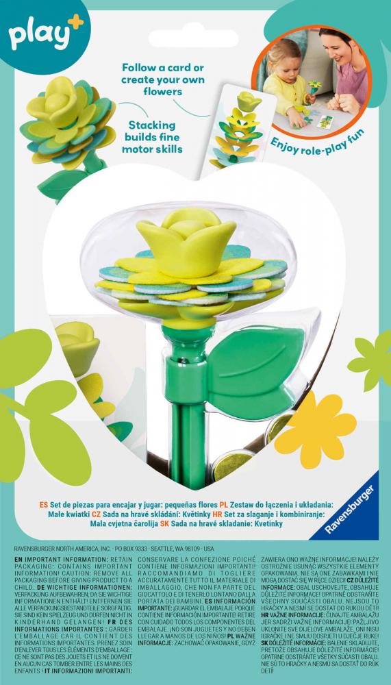 Ravensburger Kleinkindwelt Motorikspielzeug Play+ Blumen Kleiner Blütenzauber gelb 12002638