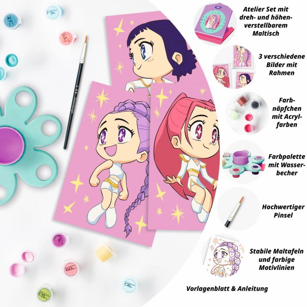Ravensburger Malen nach Zahlen CREART Atelier KPop Demon Hunters Atelier Rumi, Mira & Zoey 12003610