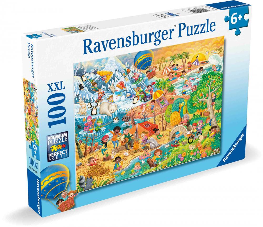 100 Teile Ravensburger Kinder Puzzle XXL Die 4 Jahreszeiten 12004050