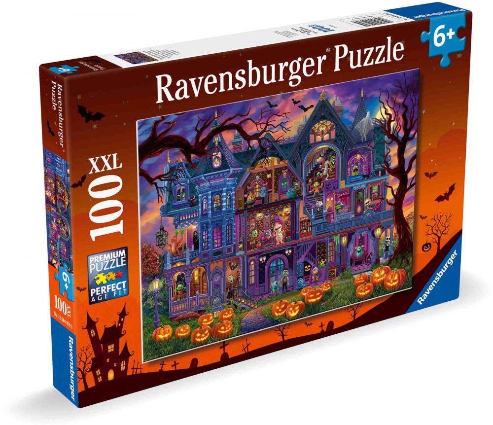 100 Teile Ravensburger Kinder Puzzle XXL Monsterhafte Hausparty 12004070