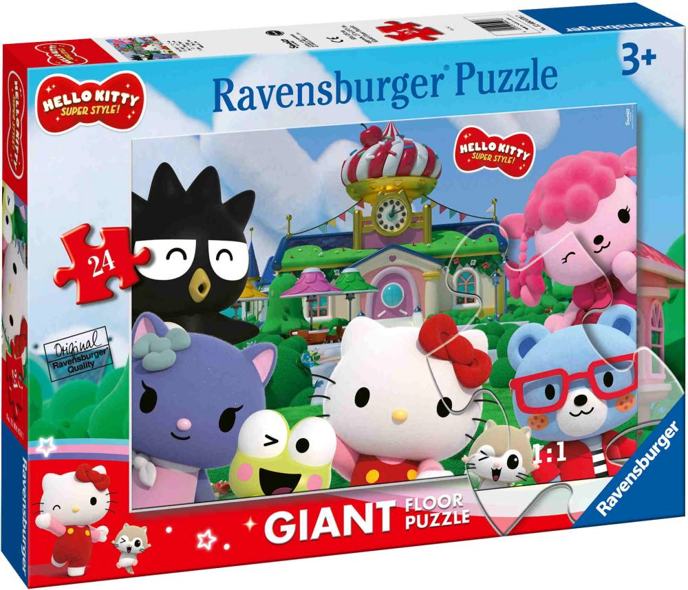 24 Teile Ravensburger Kinder Puzzle Giant Floor Puzzle Bodenpuzzle Spaß in Cherry Town 12004076