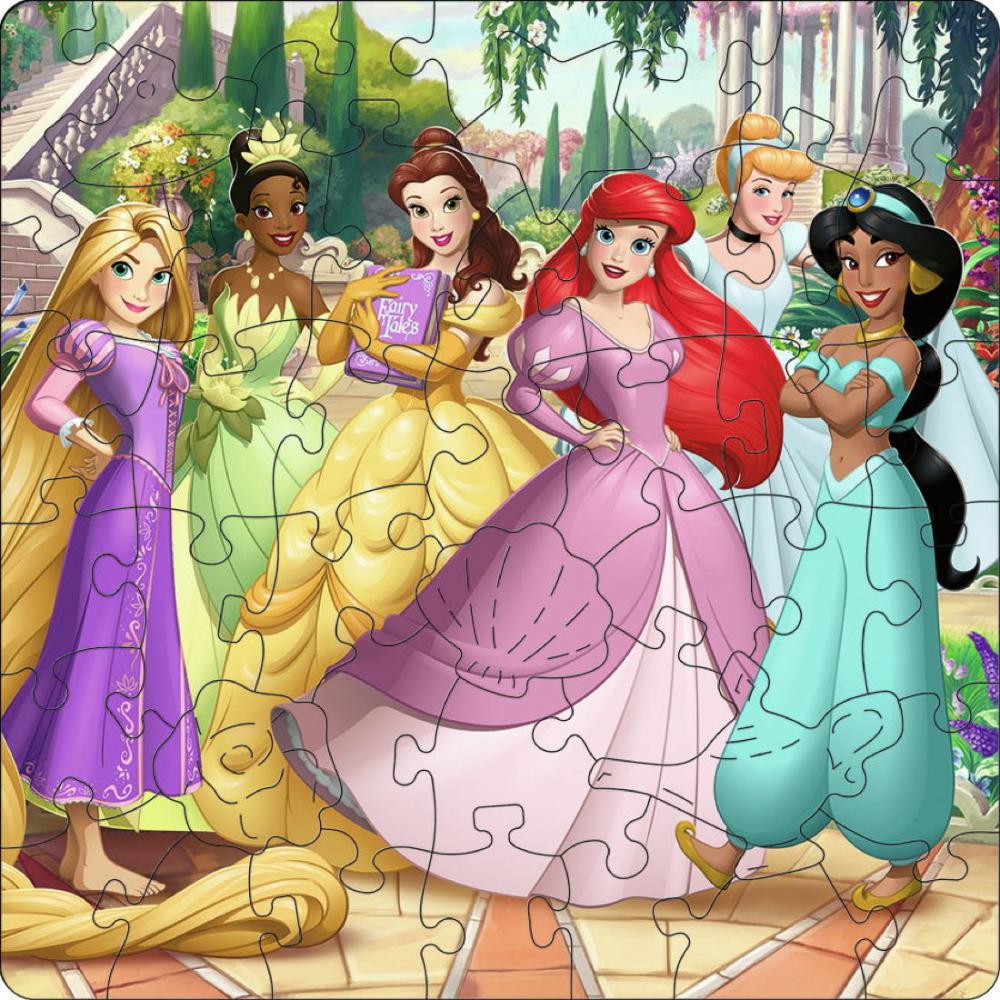 44 Teile Ravensburger Kinder Holz Puzzle Zauberhafte Disney Prinzessinnen + 5 Figuren 12004087