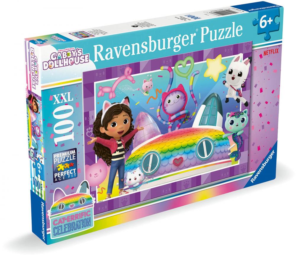 100 Teile Ravensburger Puzzle XXL Gabby's Dollhouse Lasst uns feiern! 12004117