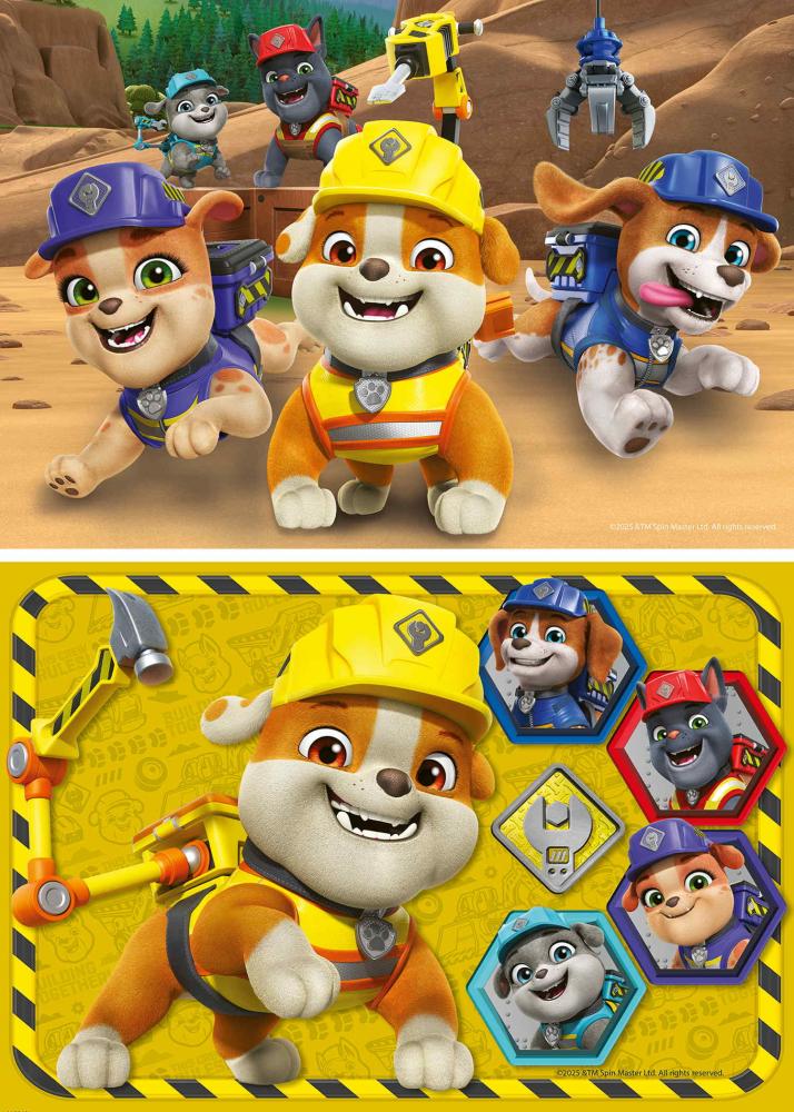 2 x 12 Teile Ravensburger Kinder Puzzle Paw Patrol Bulldoge Rubble 12004167