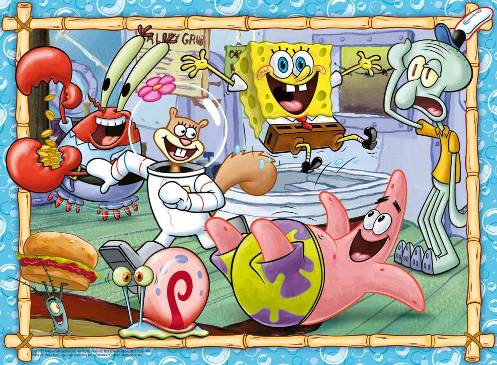 200 Teile Ravensburger Kinder Puzzle XXL SpongeBob Neue Abenteuer in Bikini Bottom 12004234