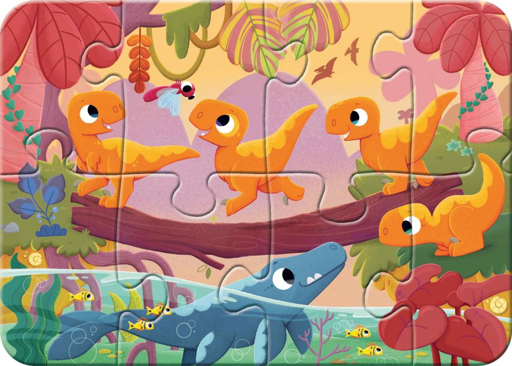 2, 4, 6, 8 Teile Ravensburger Kinder Puzzle my first puzzles Dino-Freunde 12004249