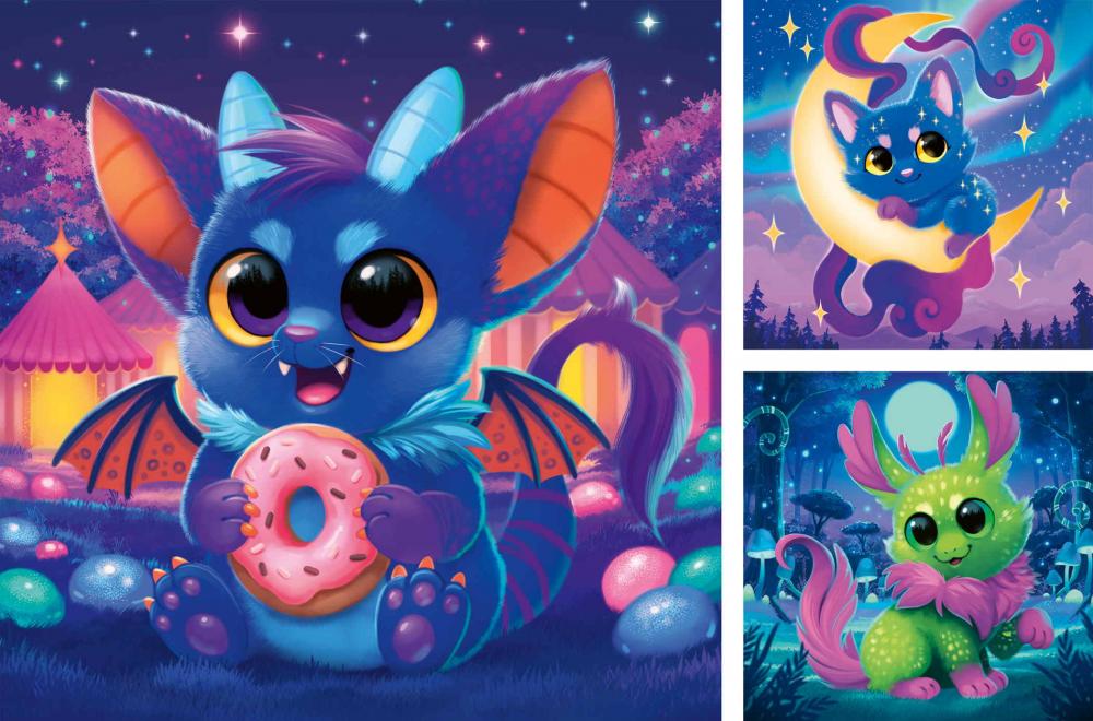 3 x 49 Teile Ravensburger Kinder Puzzle Monsterchen 12004261