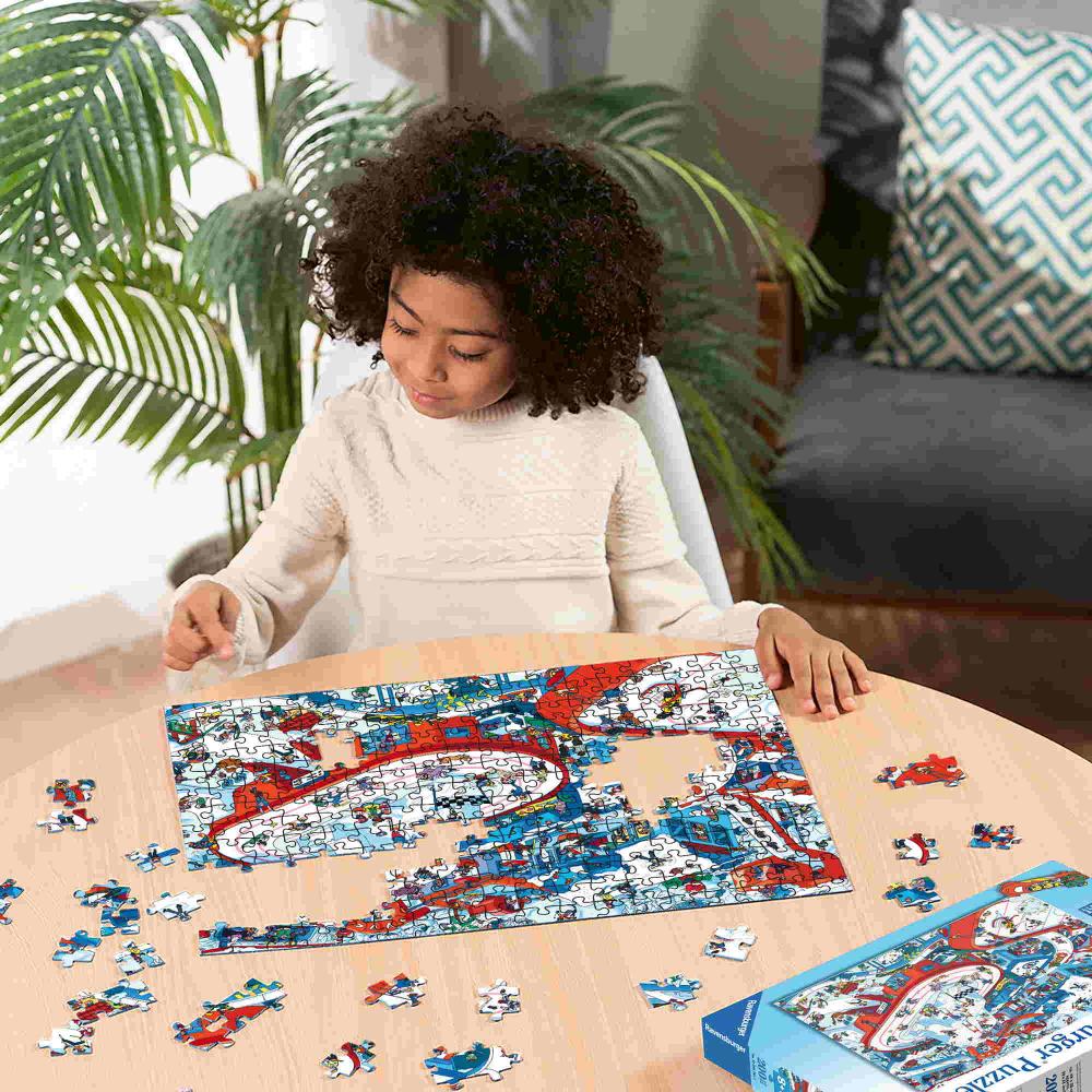 200 Teile Ravensburger Kinder Puzzle XXL Trubel im Winterdorf 12004265