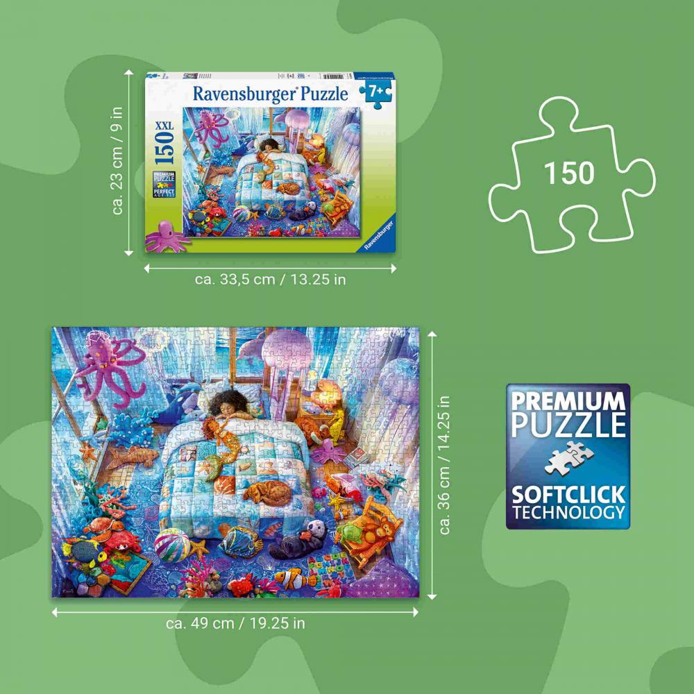150 Teile Ravensburger Kinder Puzzle XXL Unterwasserträume 12004303