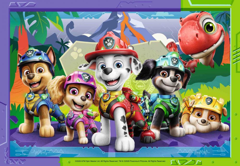 2 x 12 Teile Ravensburger Kinder Puzzle Paw Patrol 3 Dino Movie 12004364