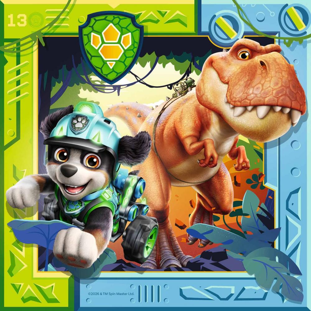 3 x 49 Teile Ravensburger Kinder Puzzle Paw Patrol 3 Dino Movie 12004368