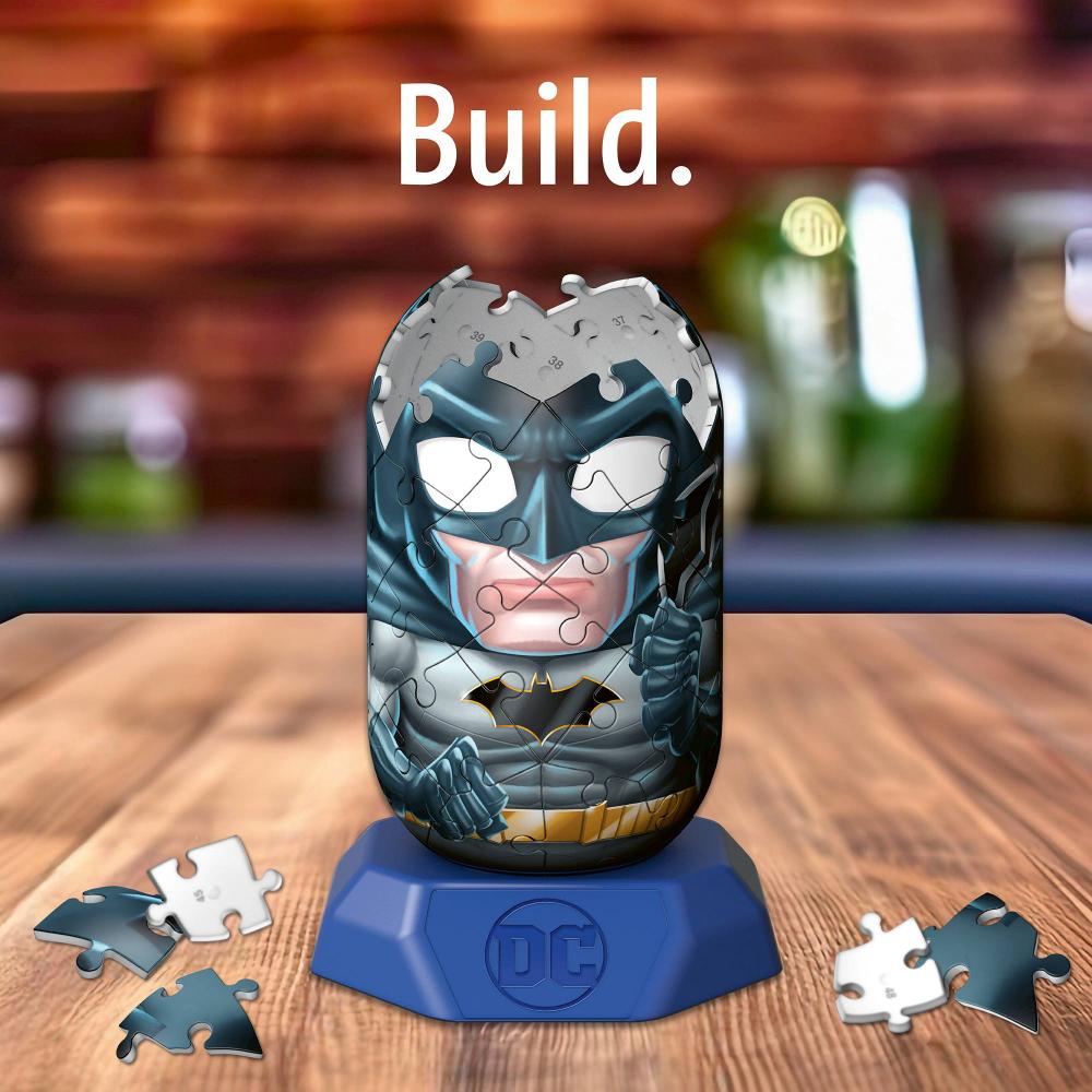 54 Teile Ravensburger 3D Puzzle Hylkies DC Universe Batman Sammelfigur 12008013