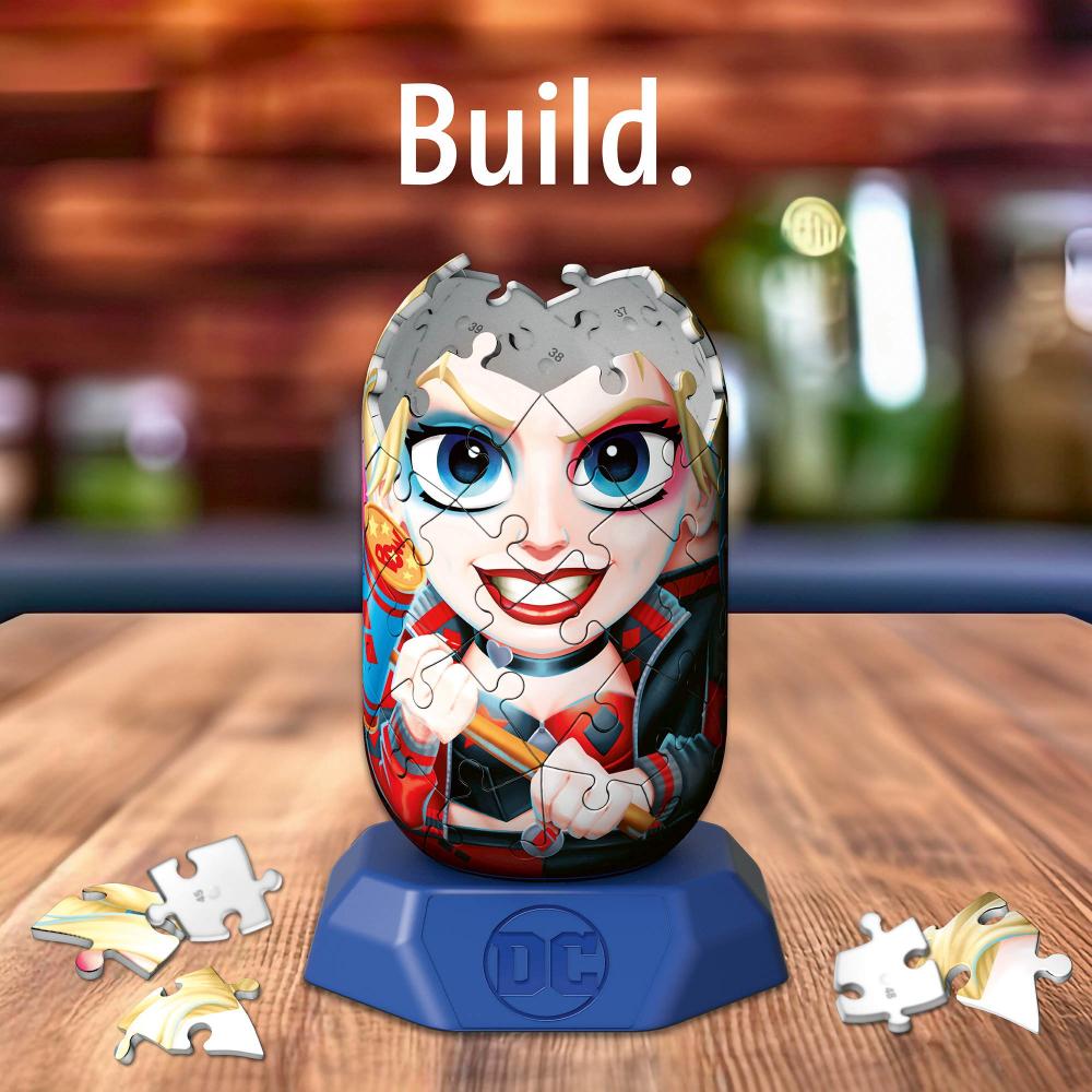54 Teile Ravensburger 3D Puzzle Hylkies DC Universe Harley Quinn Sammelfigur 12008016