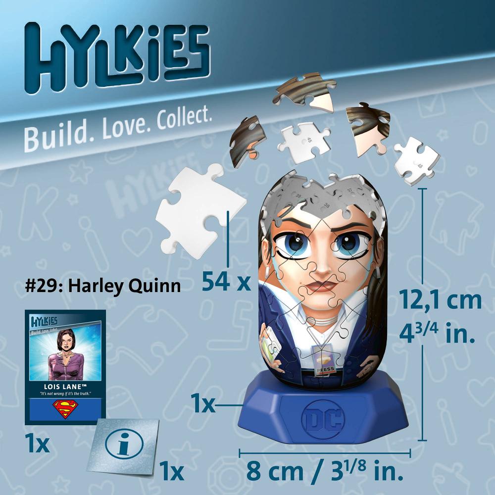54 Teile Ravensburger 3D Puzzle Hylkies DC Universe Lois Lane Sammelfigur 12008017