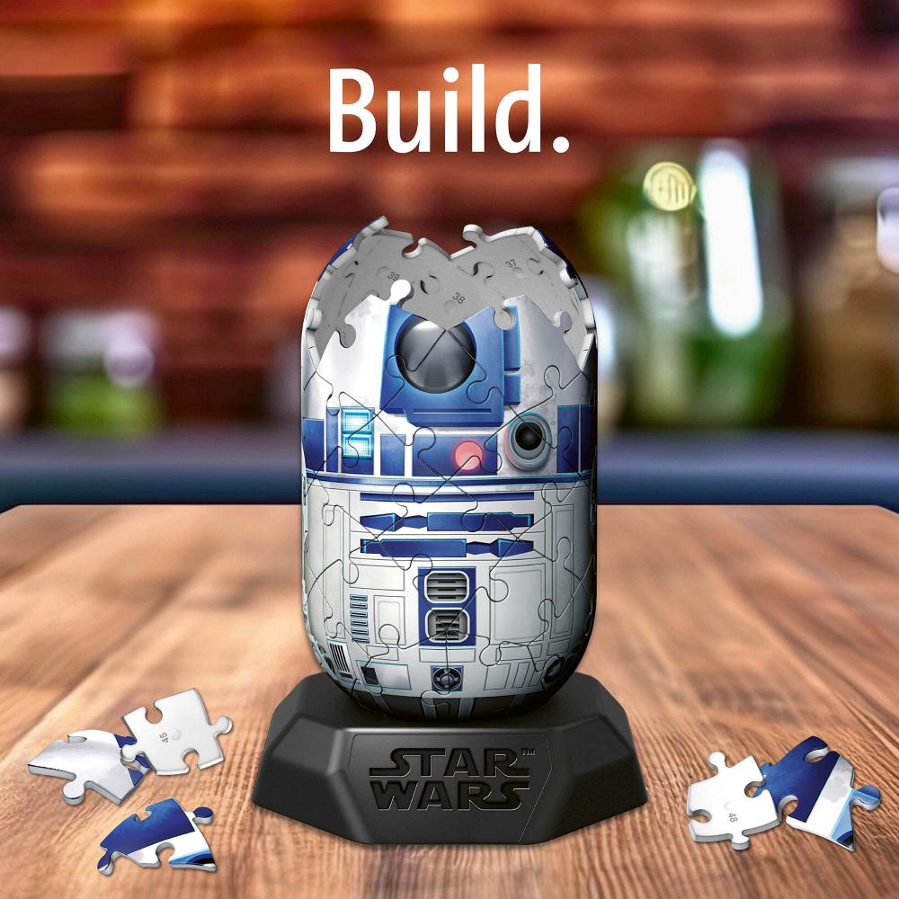 54 Teile Ravensburger 3D Puzzle Hylkies Star Wars R2-D2 Sammelfigur 12008019