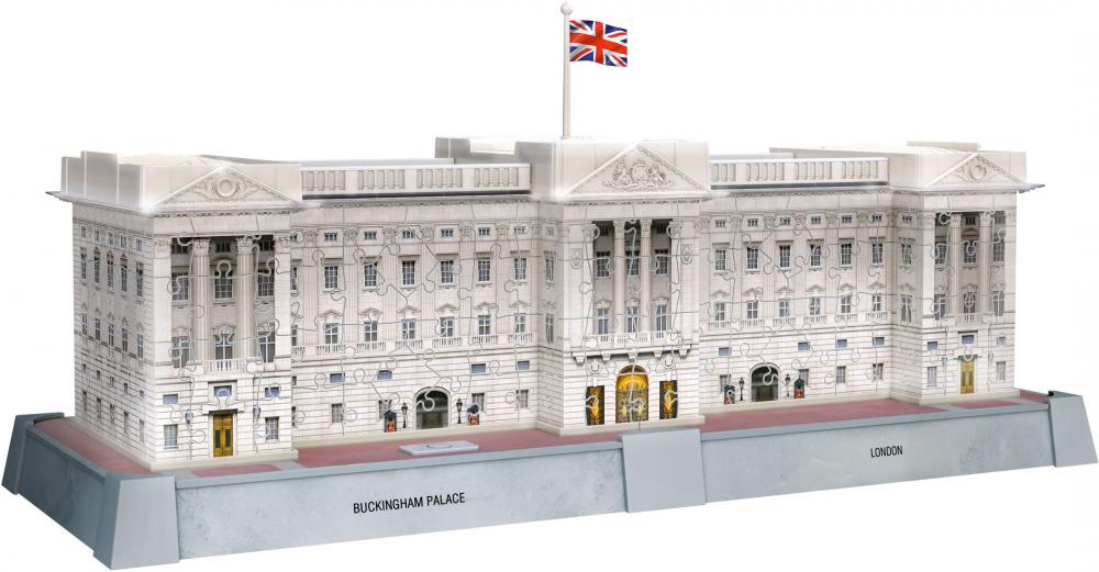 216 Teile Ravensburger 3D Puzzle Iconics Bauwerk Buckingham Palace mit Licht 12008031
