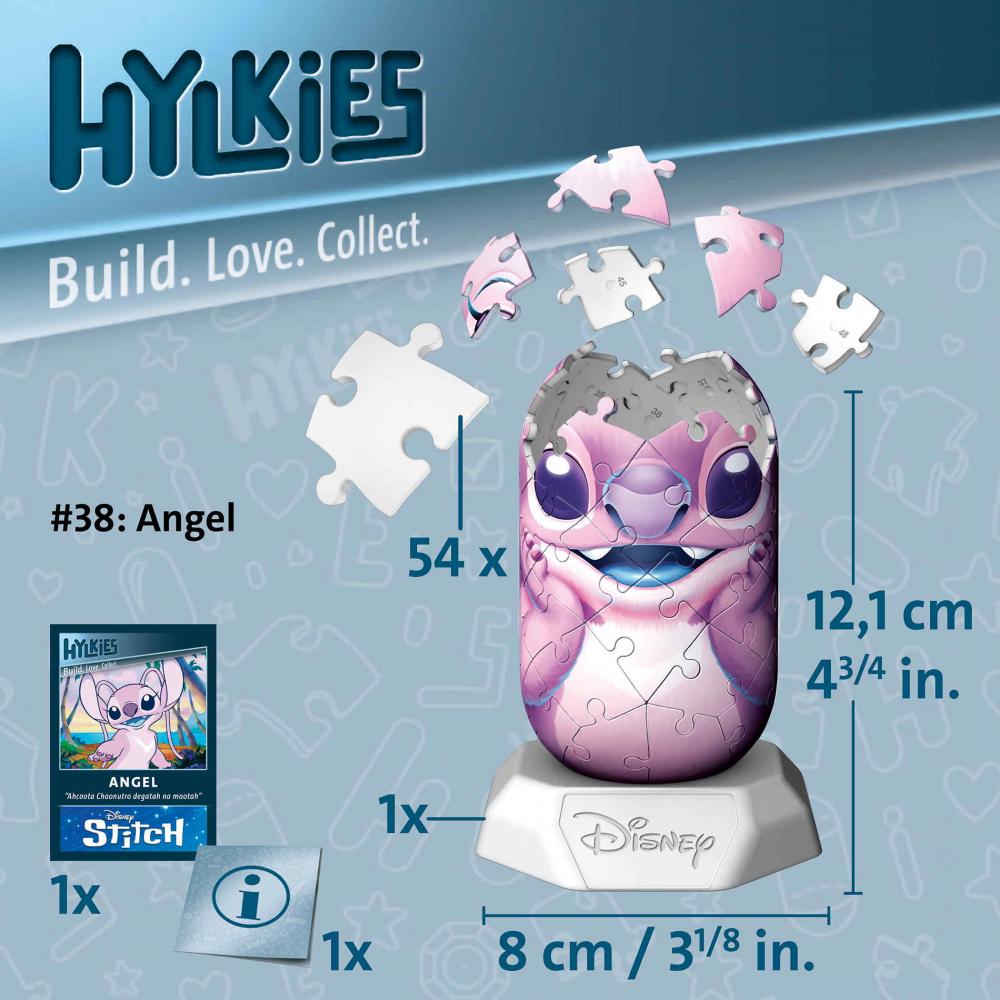 54 Teile Ravensburger 3D Puzzle Hylkies Disney Stich Angel 12008045