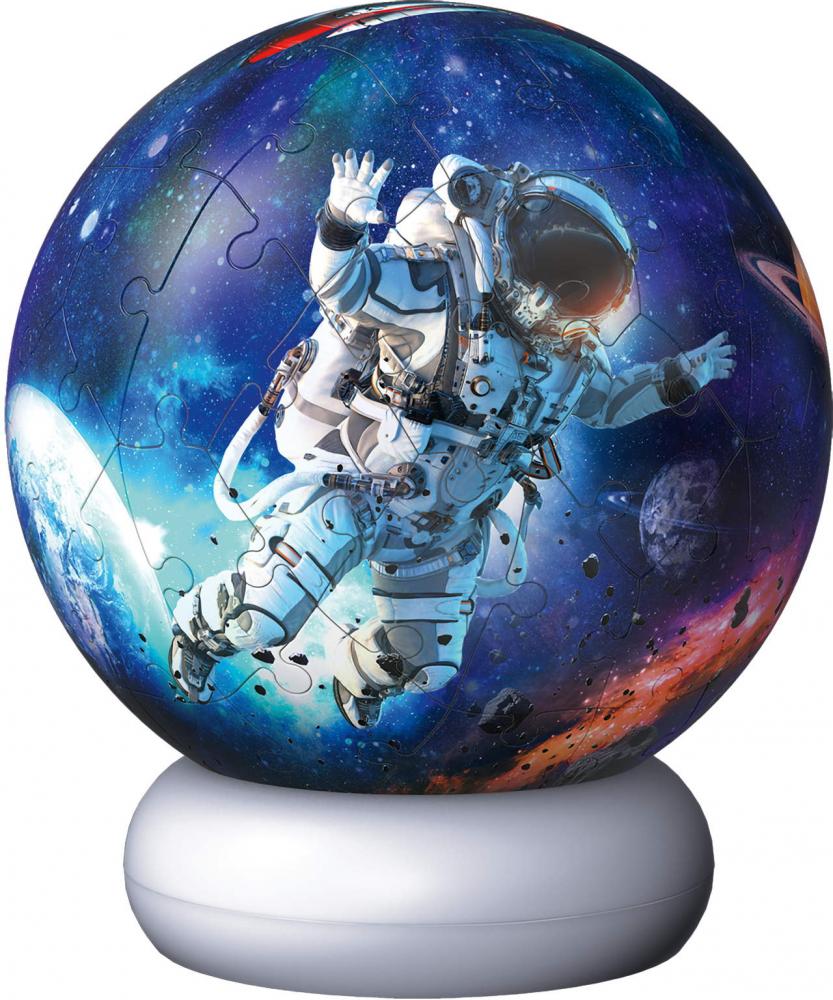 72 Teile Ravensburger 3D Puzzle Ball Nachtlicht Astronauten 12008058