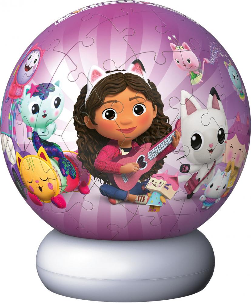 72 Teile Ravensburger 3D Puzzle Ball Nachtlicht Gabby's Dollhouse 12008059