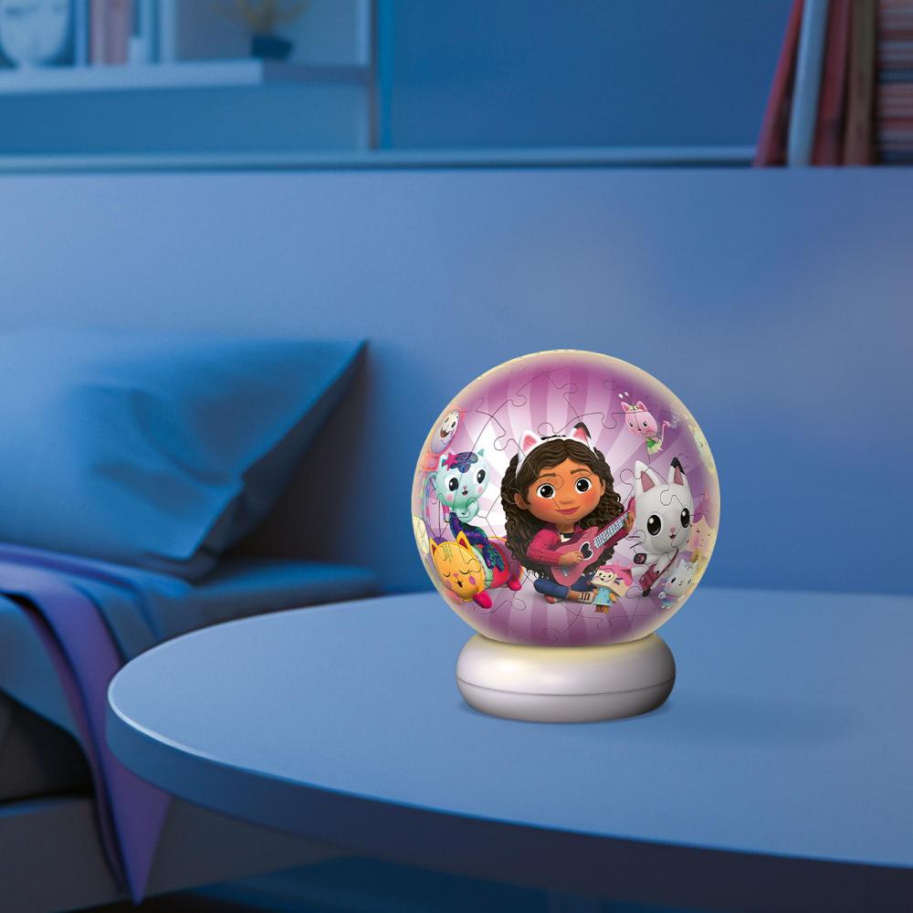 72 Teile Ravensburger 3D Puzzle Ball Nachtlicht Gabby's Dollhouse 12008059