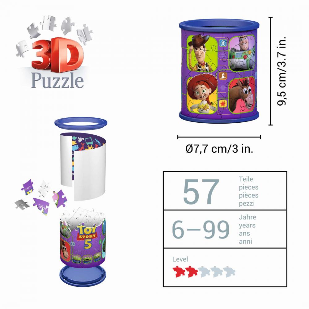 54 Teile Ravensburger 3D Puzzle Utensilo Disney Pixar Toy Story 5 12008068