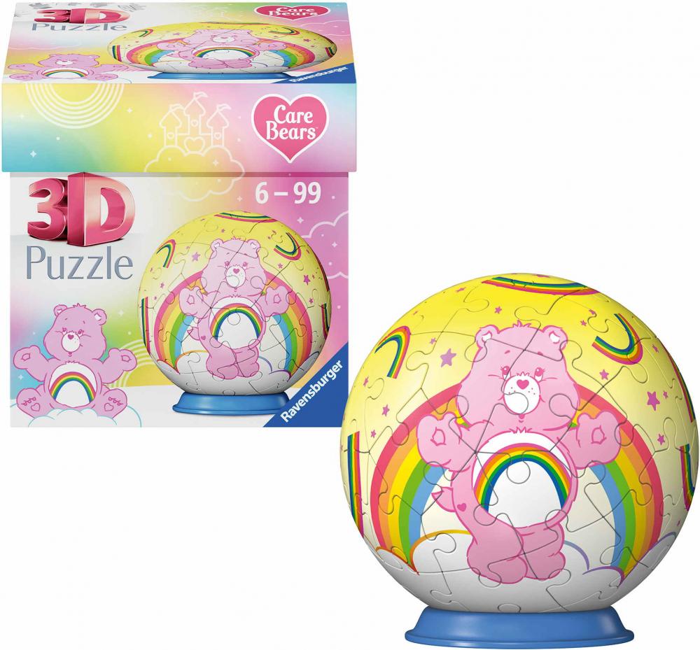 54 Teile Ravensburger 3D Puzzle Ball Care Bears Cheer Bear 12008071