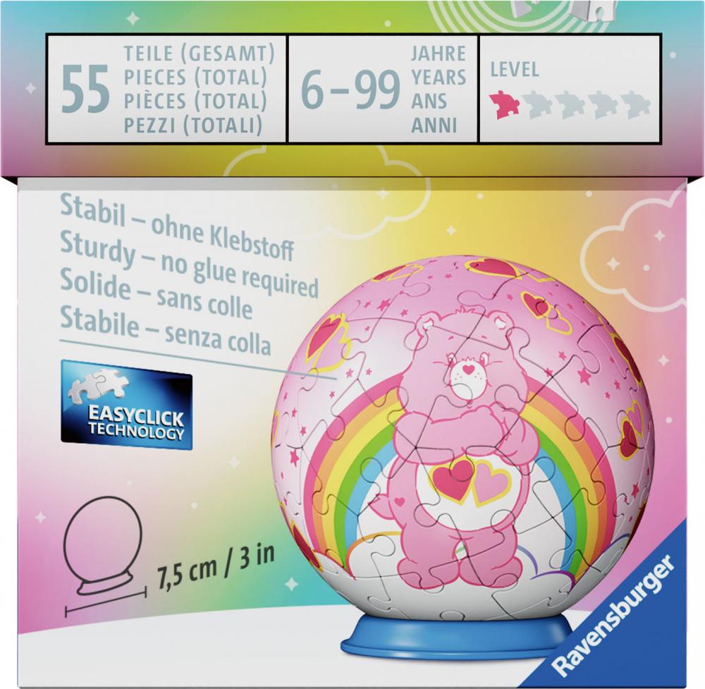 54 Teile Ravensburger 3D Puzzle-Ball Care Bears Love-a-Lot Bear 12008072