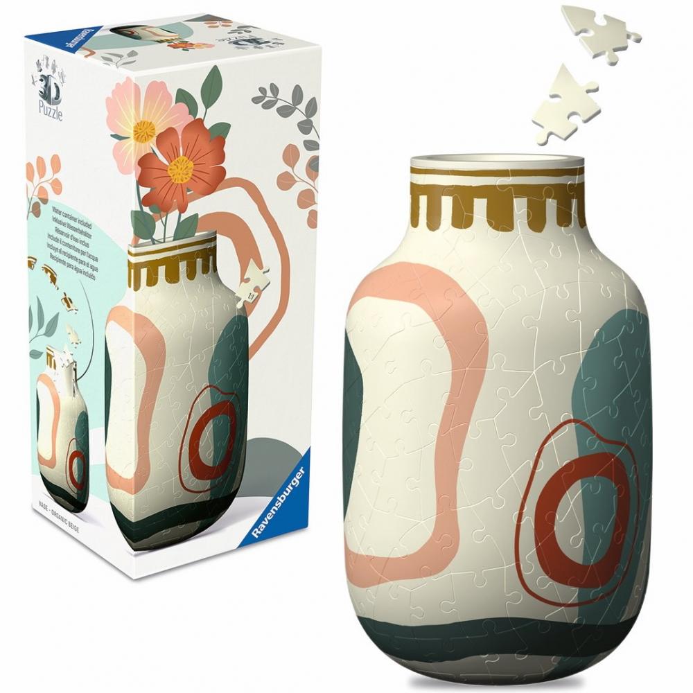 162 Teile Ravensburger 3D Puzzle Vase Organic Beige 12008074