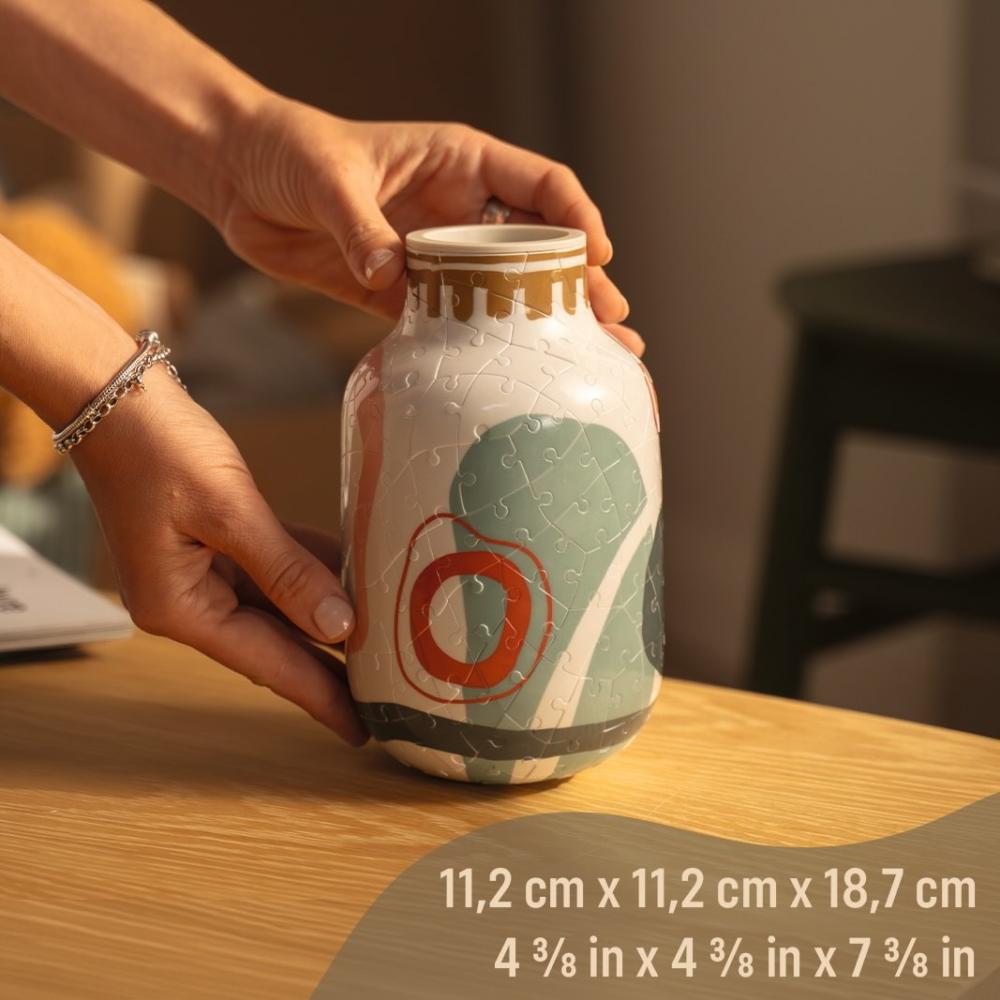 162 Teile Ravensburger 3D Puzzle Vase Organic Beige 12008074