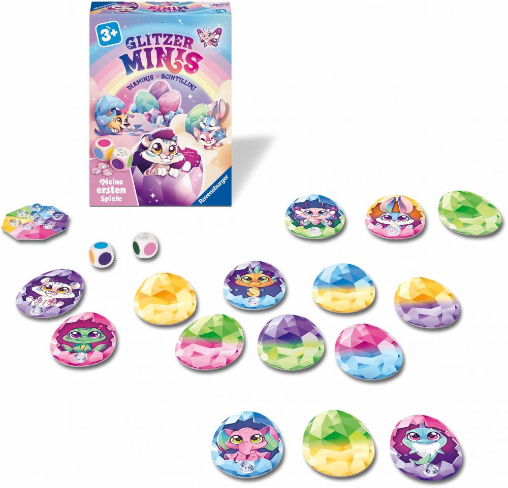 Ravensburger Kinderspiel Meine ersten Spiele Sammelspiel Glitzer Minis 12010002