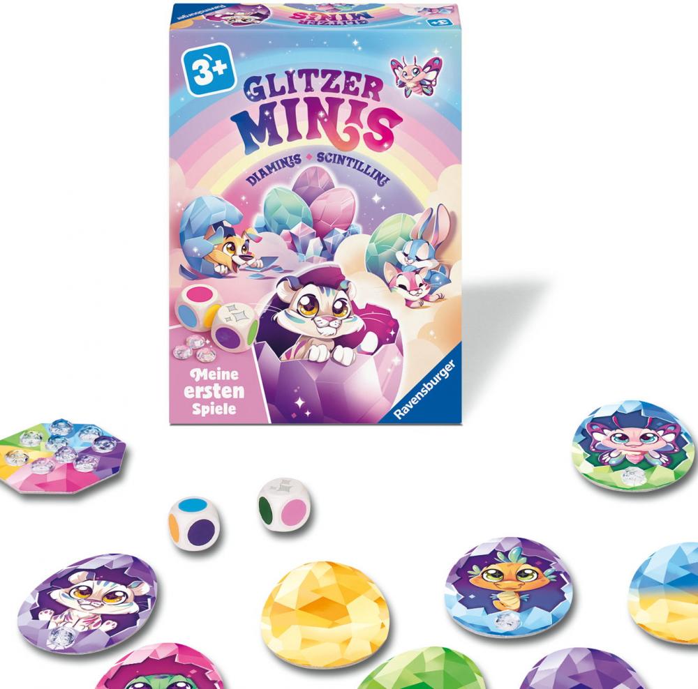 Ravensburger Kinderspiel Meine ersten Spiele Sammelspiel Glitzer Minis 12010002