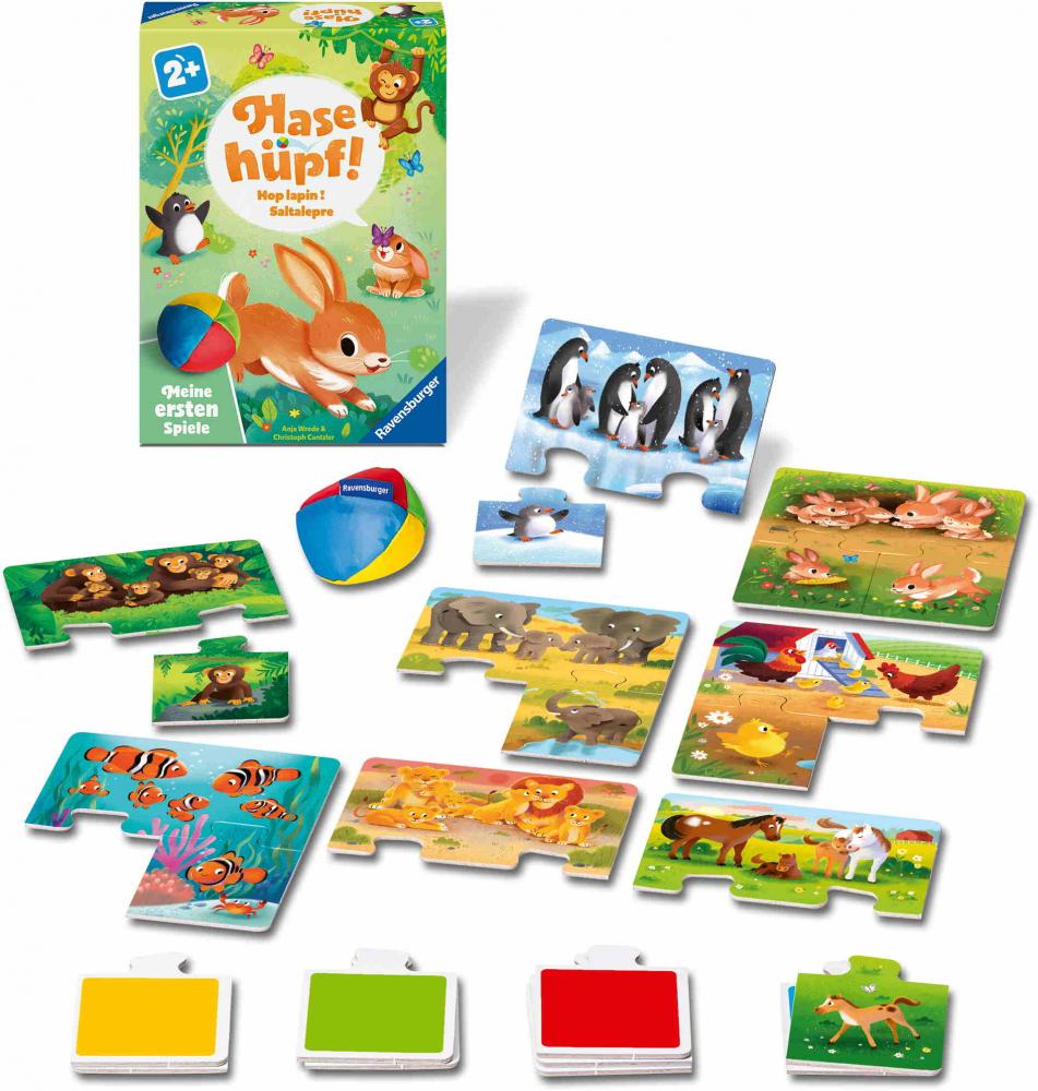 Ravensburger Kinderspiel Meine ersten Spiele Bewegungsspiel Hase hüpf! 12010006
