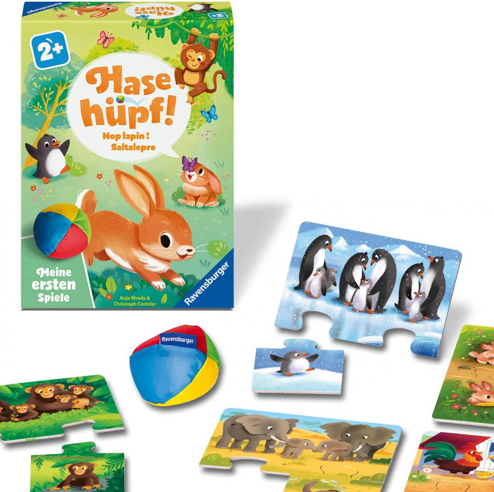 Ravensburger Kinderspiel Meine ersten Spiele Bewegungsspiel Hase hüpf! 12010006
