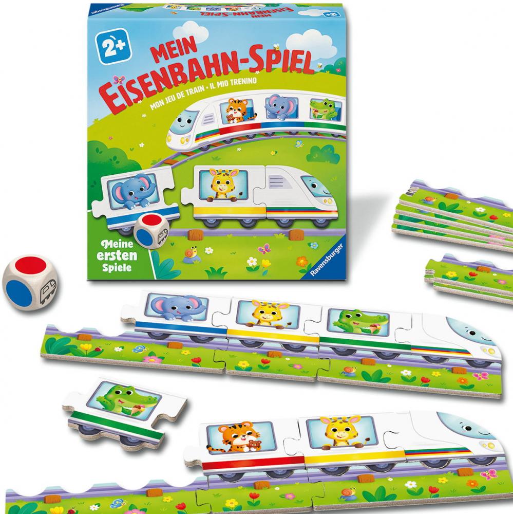 Ravensburger Kinderspiel Meine ersten Spiele Würfelspiel Mein Eisenbahn-Spiel 12010010