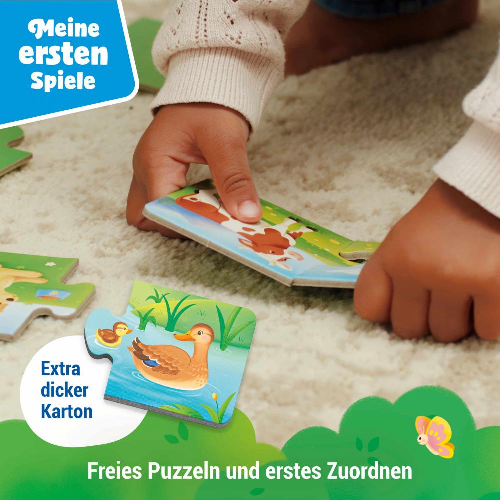 Ravensburger Kinderspiel Meine ersten Spiele Legespiel Tiere und ihre Kinder 12010011