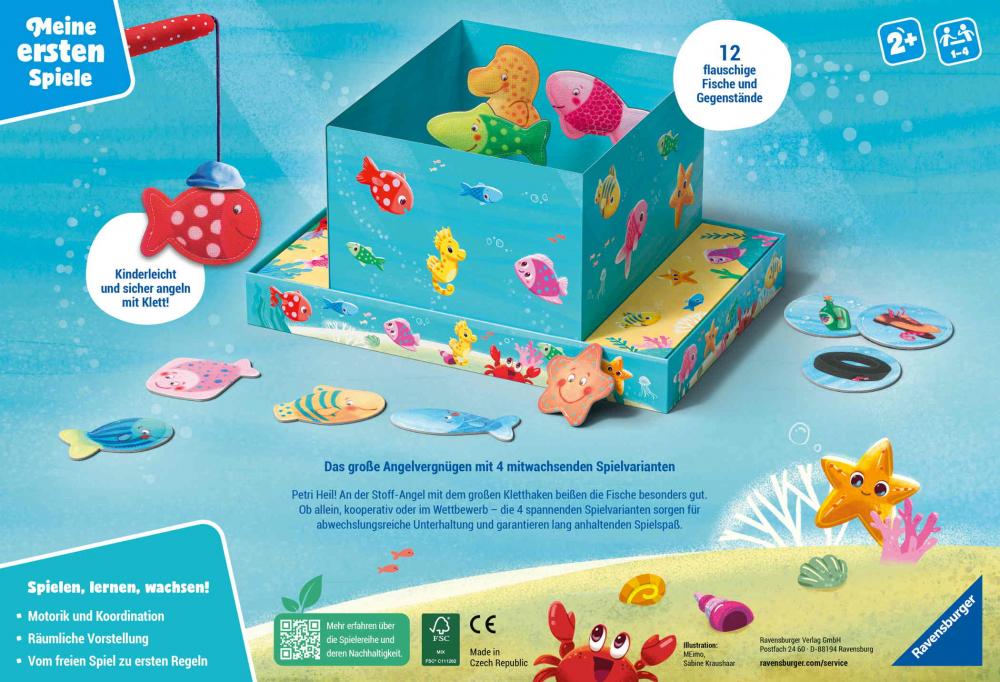 Ravensburger Kinderspiel Meine ersten Spiele Beschäftigungsspiel Angelspiel 12010014