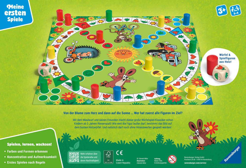 Ravensburger Kinderspiel Meine ersten Spiele Laufspiel Der Maulwurf und sein Lieblingsspiel 12010015