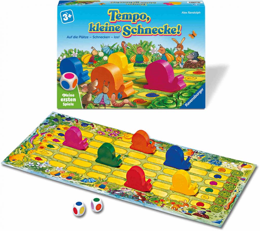 Ravensburger Kinderspiel Meine ersten Spiele Laufspiel Tempo, kleine Schnecke! 12010016