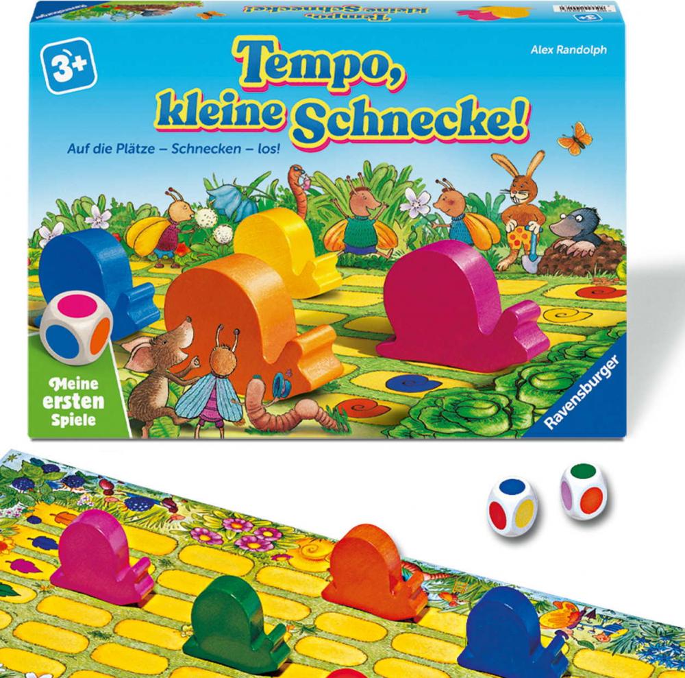 Ravensburger Kinderspiel Meine ersten Spiele Laufspiel Tempo, kleine Schnecke! 12010016