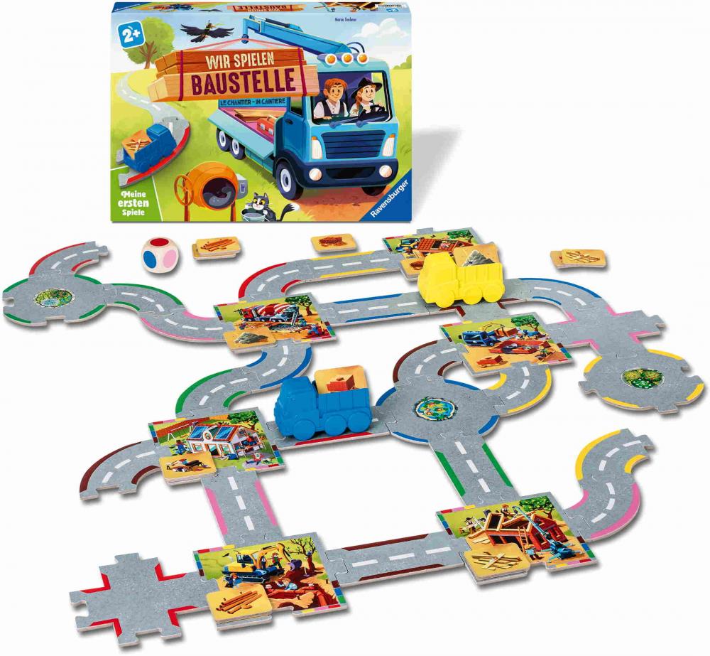 Ravensburger Kinderspiel Meine ersten Spiele Legespiel Wir spielen Baustelle 12010018