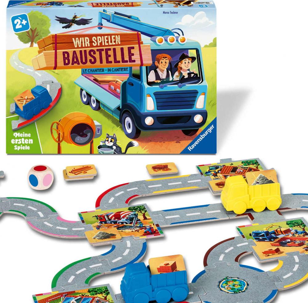 Ravensburger Kinderspiel Meine ersten Spiele Legespiel Wir spielen Baustelle 12010018