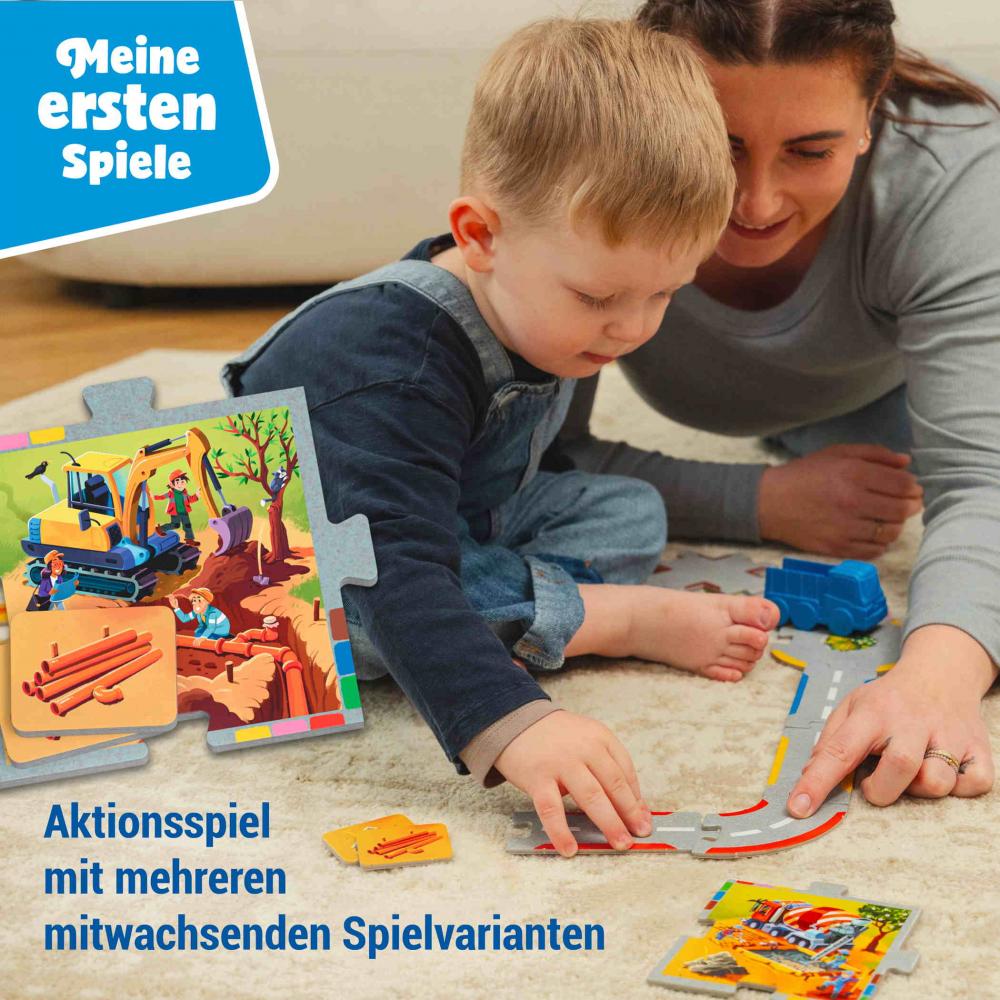 Ravensburger Kinderspiel Meine ersten Spiele Legespiel Wir spielen Baustelle 12010018