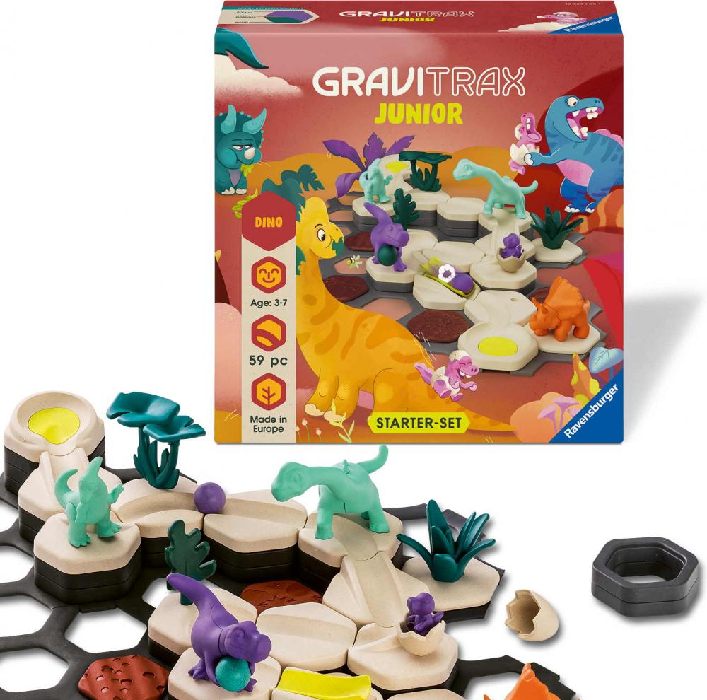 Ravensburger Kugelbahn GraviTrax Junior Starter-Set S Dino 12020003