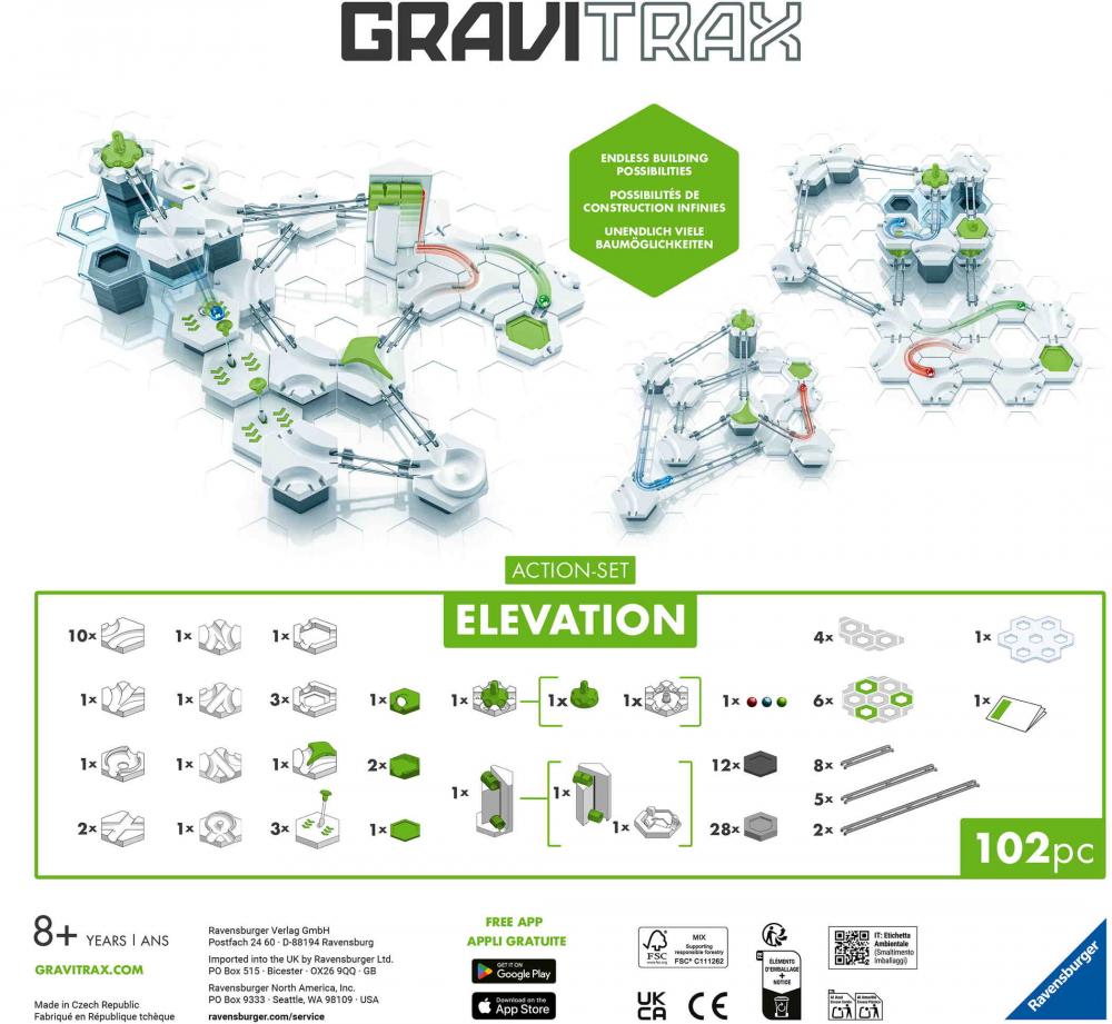 Ravensburger Kugelbahn GraviTrax Action-Set Elevation 12020011