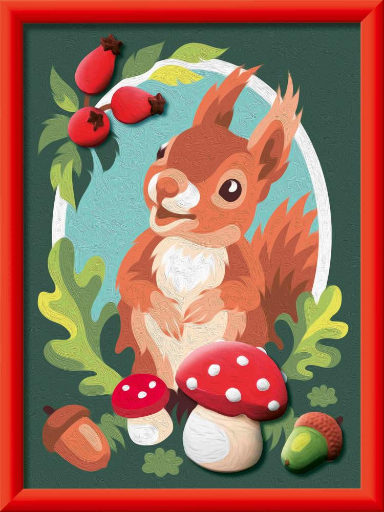 Ravensburger Malen nach Zahlen CREART mit Gips gießen Liebes Eichhörnchen 12023068