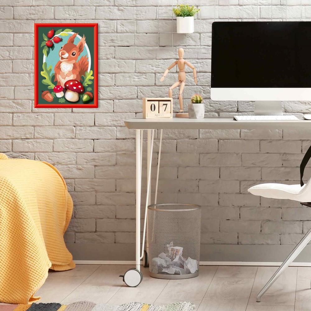 Ravensburger Malen nach Zahlen CREART mit Gips gießen Liebes Eichhörnchen 12023068