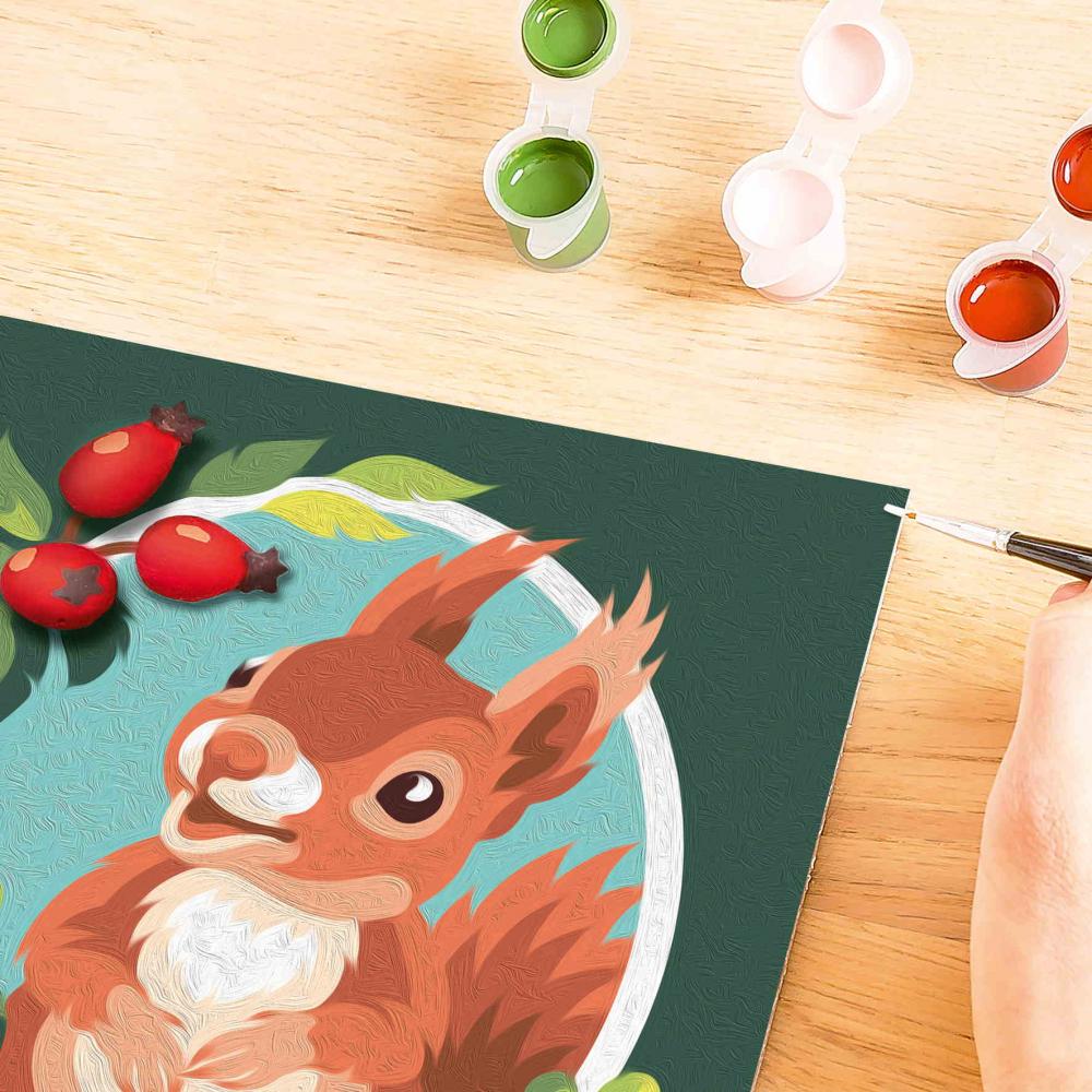 Ravensburger Malen nach Zahlen CREART mit Gips gießen Liebes Eichhörnchen 12023068